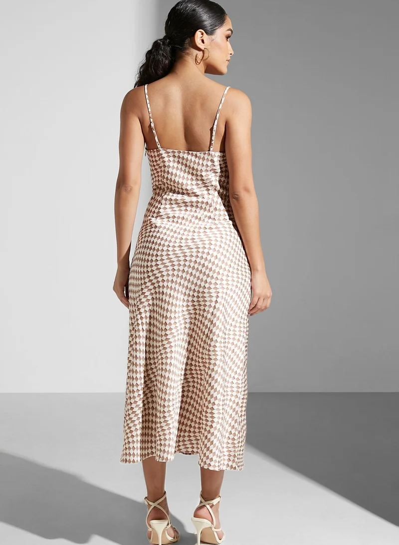 Cmeo collective Pleated Cowl Neck Dress