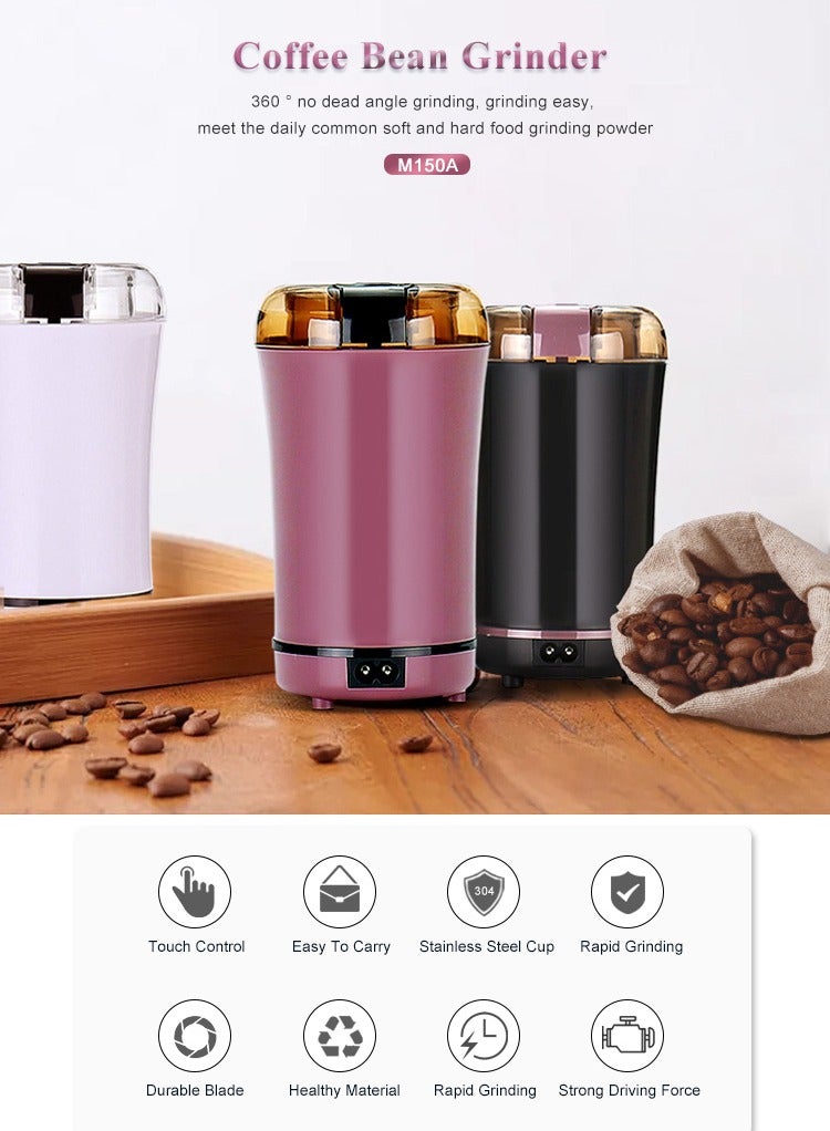 Electric Coffee Grinder for Beans/Spices 150.0W, Portable and Multifunctional Grinding  - Image 5
