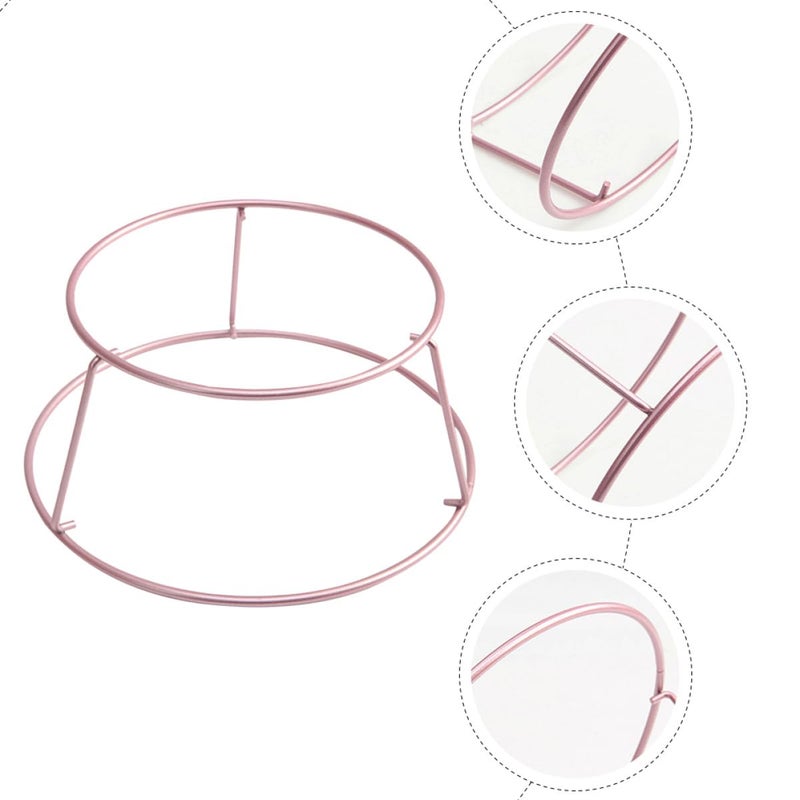 6 Inch Rose Gold Alloy Cake Cooling Rack Compact Design for Home Kitchen Baking - Image 4