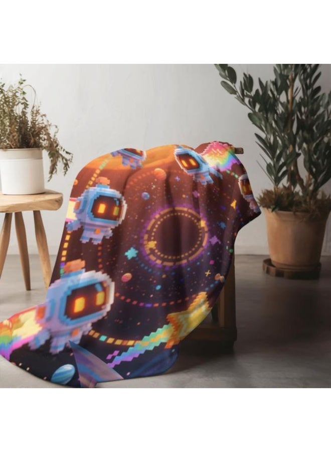 general Wisdom Fairy (latest) flannel thin blanket (warm and comfortable, suitable for sleep, game use, dust and sandproof) 150cm*200cm - 46 - Image 3