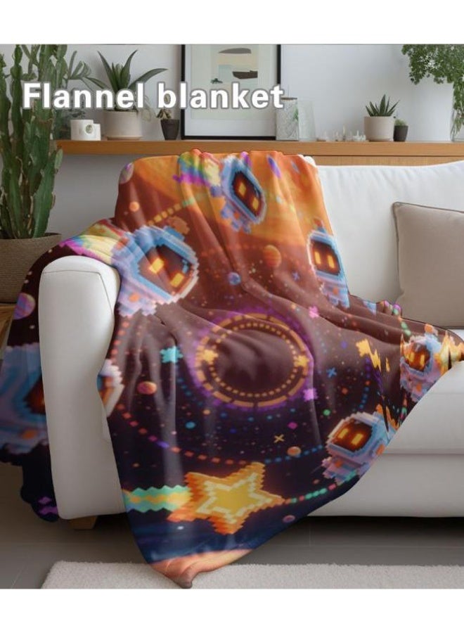 general Wisdom Fairy (latest) flannel thin blanket (warm and comfortable, suitable for sleep, game use, dust and sandproof) 150cm*200cm - 46 - Image 4