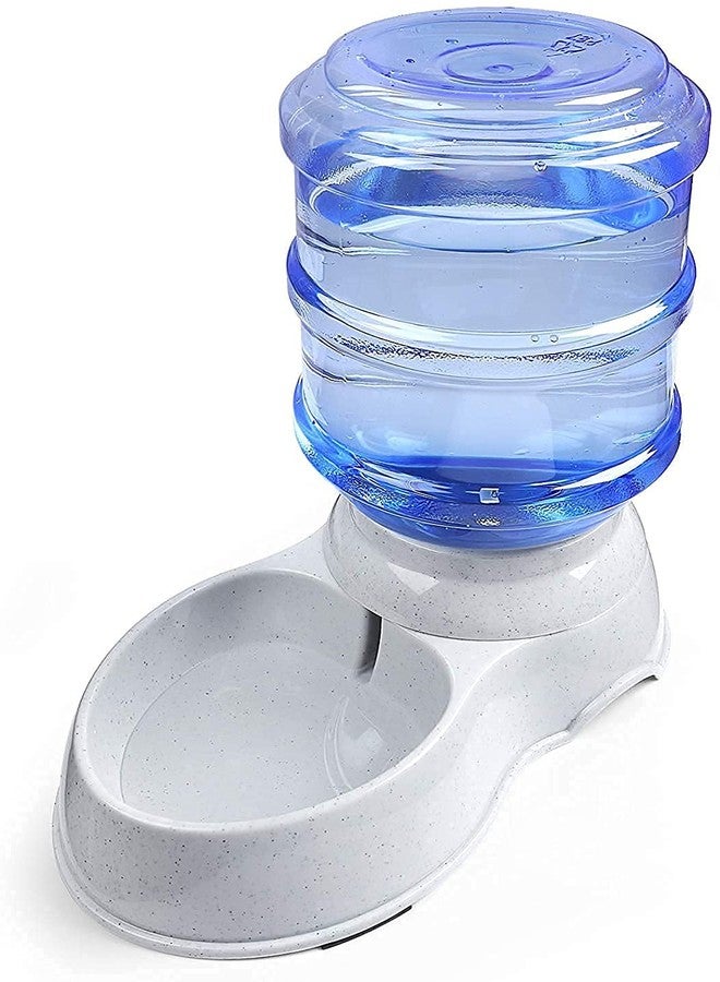 AMULAKH Plastic Cheap Drinking Plastic pet Dog Water Bottle Pet Water Self-Dispenser Animal Automatic Gravity Water Drinking Fountain Bottle Bowl Dish Stand Press Feeding Pet Supplies(3.5L) - Image 1