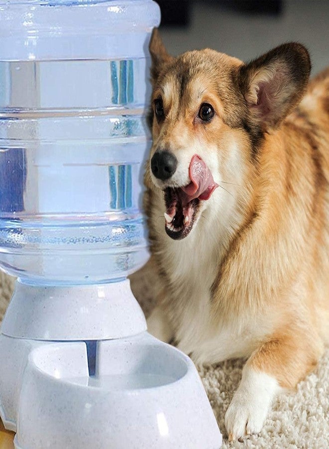 AMULAKH Plastic Cheap Drinking Plastic pet Dog Water Bottle Pet Water Self-Dispenser Animal Automatic Gravity Water Drinking Fountain Bottle Bowl Dish Stand Press Feeding Pet Supplies(3.5L) - Image 3