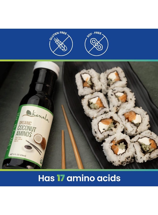 Kevala Organic Coconut Aminos Sauce - 8 Fl. oz - Image 5