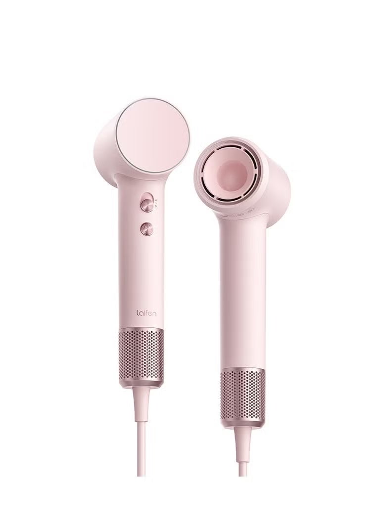 لايفن مجفف شعر أيوني عالي السرعة لايفين ميني – باللون الوردي، خفيف الوزن، منخفض الضوضاء، صغير الحجم، مع فوهة مغناطيسية وحقيبة سفر — للاستخدام المنزلي والسفر - Image 1