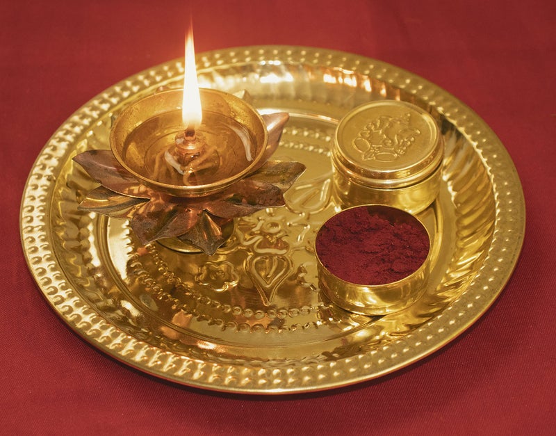 Spillbox Brass Box Pooja | Puja | Roli | Chawal | Chandan | Haldi | Kumkum Puja Box | Sindoor | Turmeric | Dabbi | Dibbi | Dhani | Dani Lid Holder -Small Dabbi pack of 10 - Image 4
