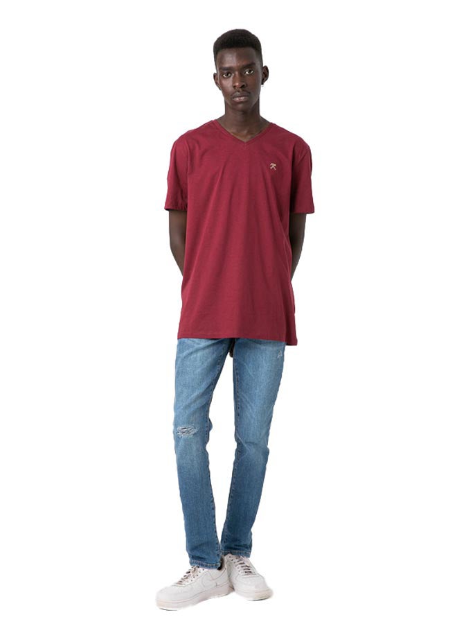 Marco Bergamo VNeck T-Shirt With Logo  - Image 1