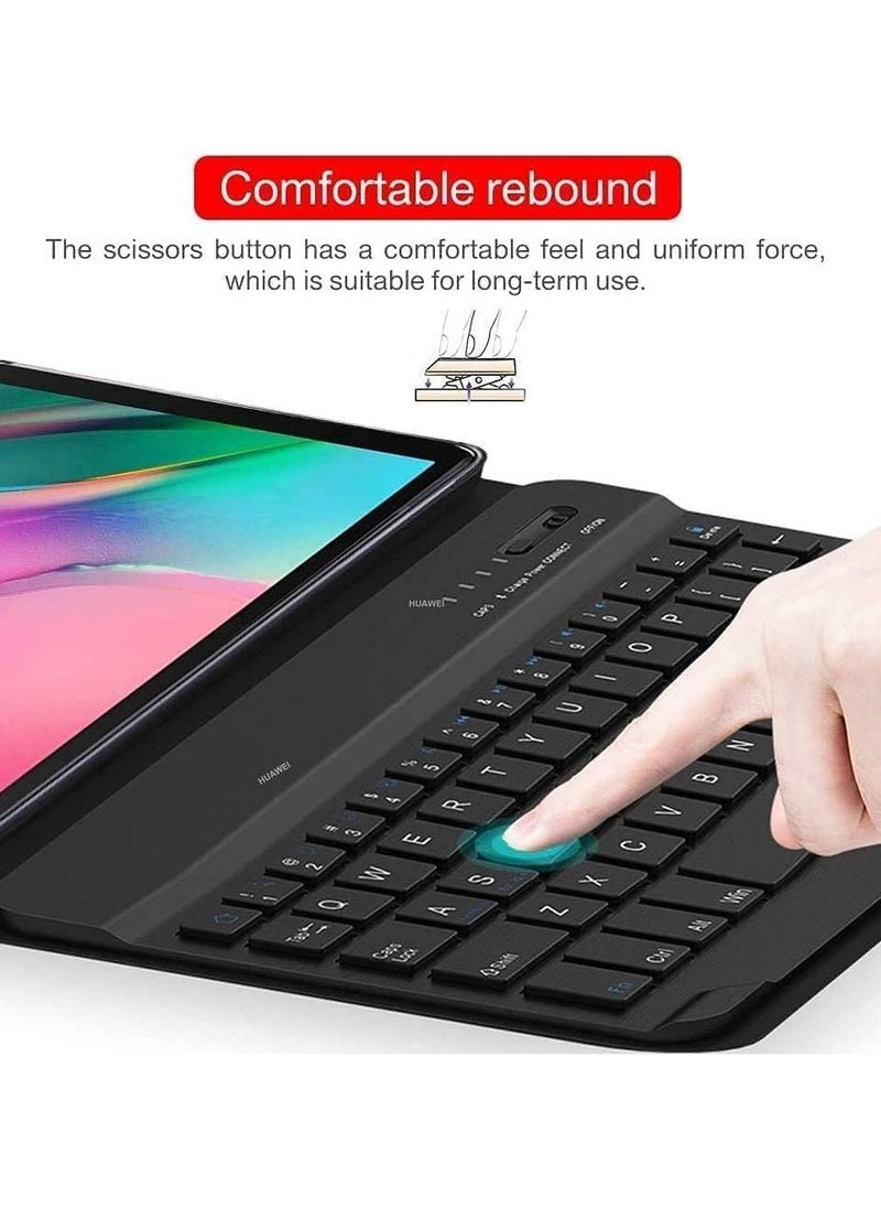 TIGER New Keyboard Case Compatible for Galaxy Tab S6 Lite 2020 – Detachable Wireless Keyboard with Pencil Holder, Stand Folio Cover for Full Protection & Enhanced Productivity - Image 4