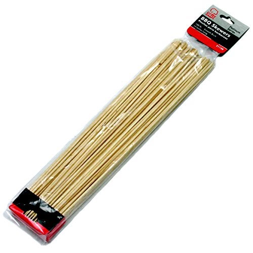 Chef Craft Thin Bamboo Skewers for BBQ, Skewer, Shish Kabobs, Appetizers, 12-Inch, 100 Pieces - Image 2