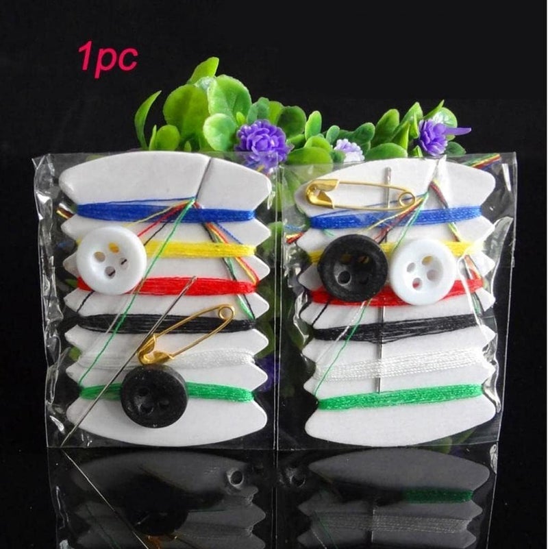 Daily Crafts Daily Crafts Small Simple Handy Travel Mini Sewing Kits Thread Repair Emergency Kit with Needles Threads Button Safety Pin for Gift Home Hotel Amenities Necessities 100 pcs  - Image 4
