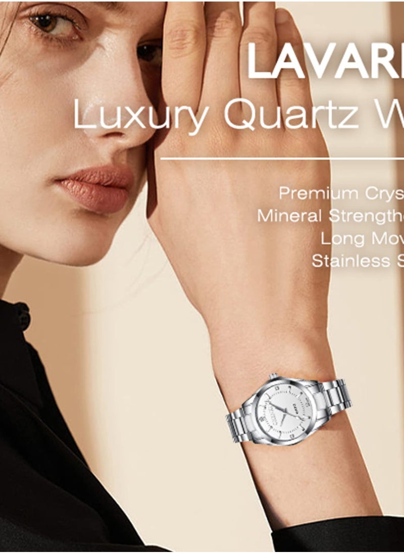 Chenxi - Lady's Classic Wrist Watch Silver/White - Image 1