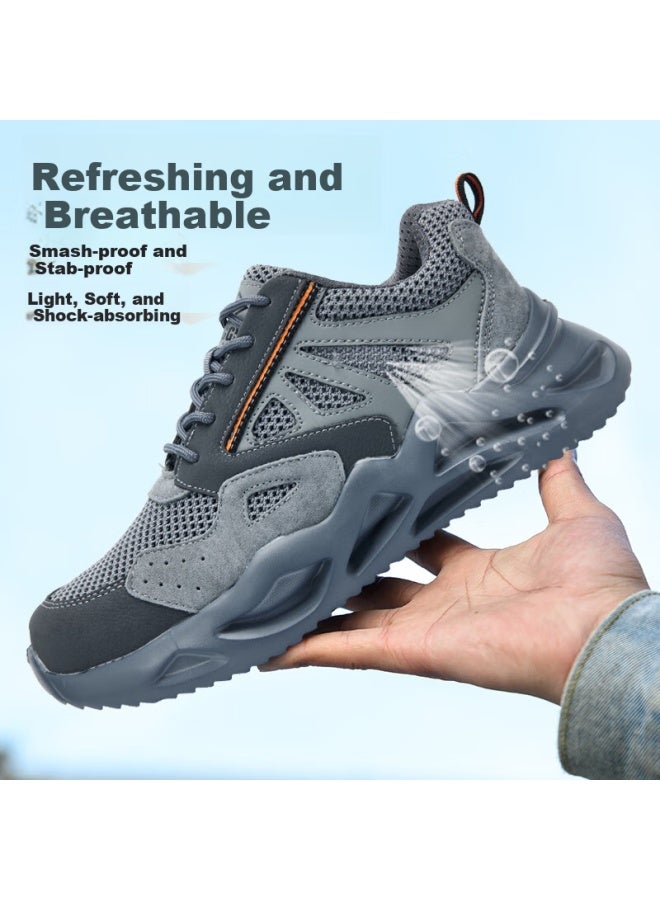 Dinggu Dinggu Men'S Breathable Labor Protection Shoes For Construction Sites, Anti-Odor, Electrician Insulation, Anti-Smashing, Anti-Stab, Steel Toe, Lightweight 1055Huidw45 - Image 4