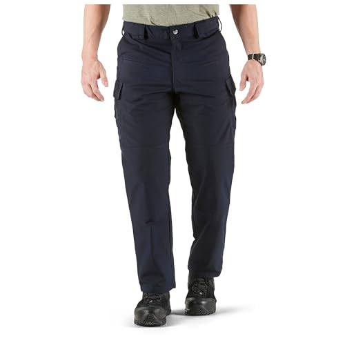 5.11 Tactical Pants for Men, Stryke Pant, Professional Cargo Pockets, Regular Fit for Work, Military & Law Enforcement, Dark Navy, 32W x 30L, Style 74369ABR - Image 1