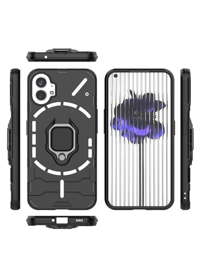 اس-توب جراب لهاتف Nothing Phone قطعة واحدة + جراب هاتف واقٍ مقاوم للصدمات من مادة TPU مع حامل حلقي مغناطيسي - Image 2