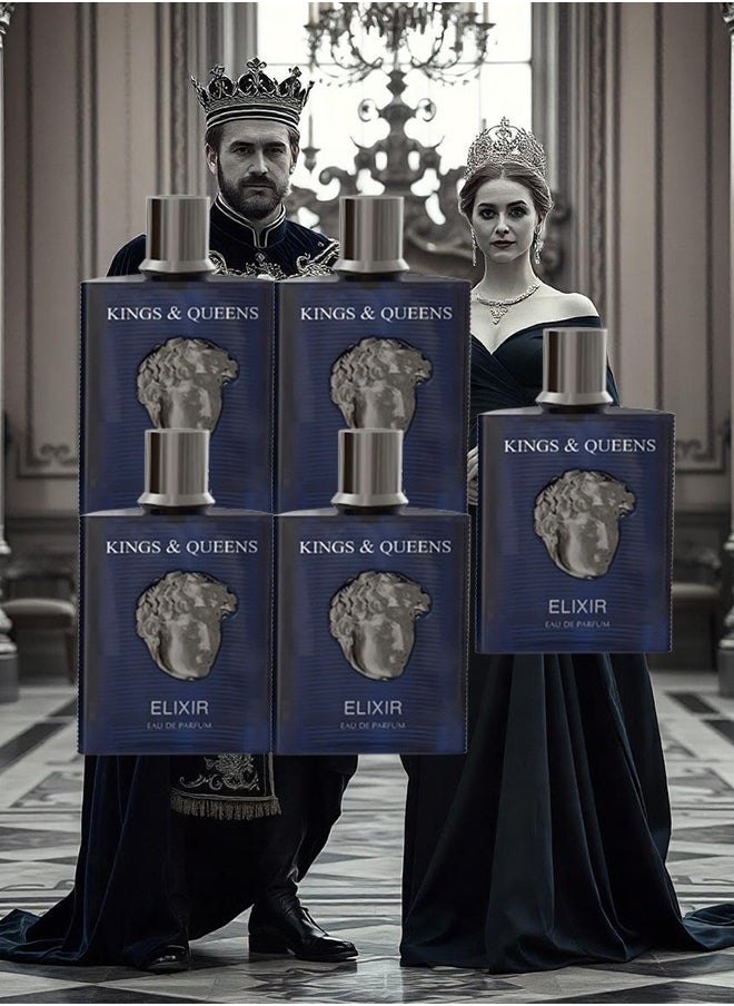 AMARAN 5 Pieces Kings And Queens Elixir Perfume For Unisex 100ml EDP  - Image 1