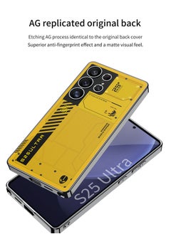 GKK Luxury Painted Mechanical Matte Case For Samsung Galaxy S25 Ultra (2025)Hard PC with Soft Edge Cover Sports Design, Anti-Drop, All-Round Protection Phone Cover Support MagSafe Wireless Charging with Pen Slot Design - Pen Not Included  - Image 4