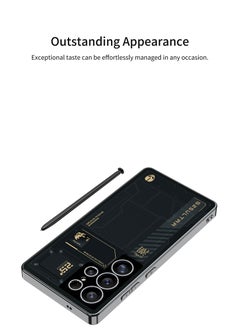 GKK Luxury Painted Mechanical Matte Case For Samsung Galaxy S25 Ultra (2025)Hard PC with Soft Edge Cover Sports Design, Anti-Drop, All-Round Protection Phone Cover Support MagSafe Wireless Charging with Pen Slot Design - Pen Not Included  - Image 5
