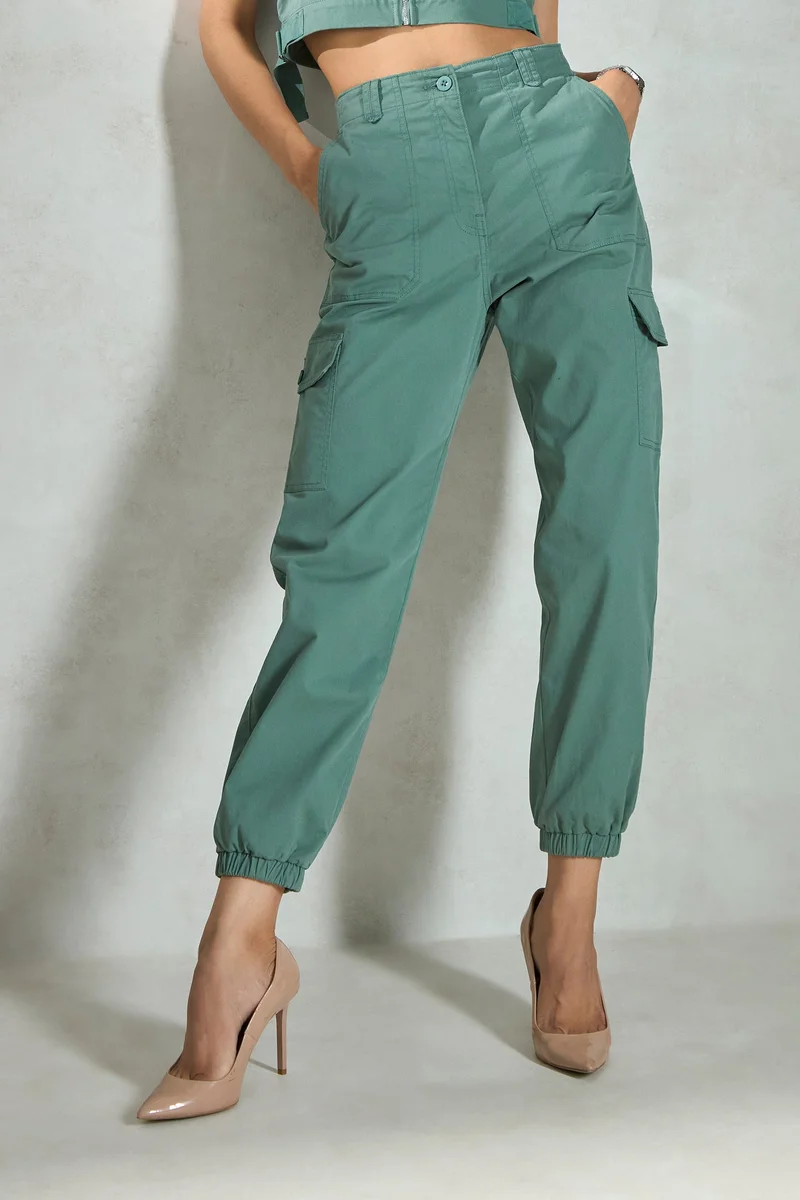 Virgio Virgio Women High-Rise Joggers Trousers