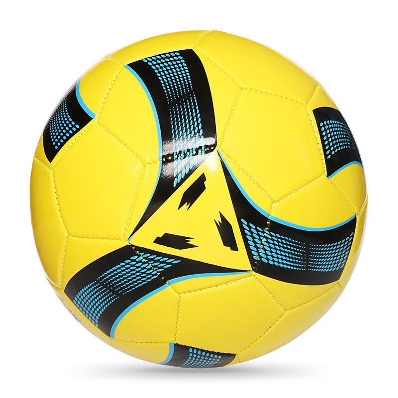 Generic Size 5 Adult 4 Youth 3 Kids PVC Soccer Ball windmill yellow