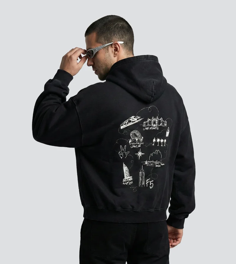 إف5 Men's F5 Ramadan Dubai Attractions Hoodie