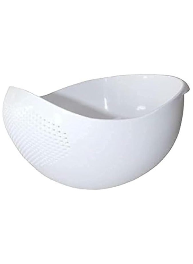 Erorex Rice Washer Strainer Bowl, Plastic Colander, Beans Peas Washing Filter Basket Sieve Drainer, Kitchen Cleaning Gadget For Vegetable, Fruit, Pasta - Image 1