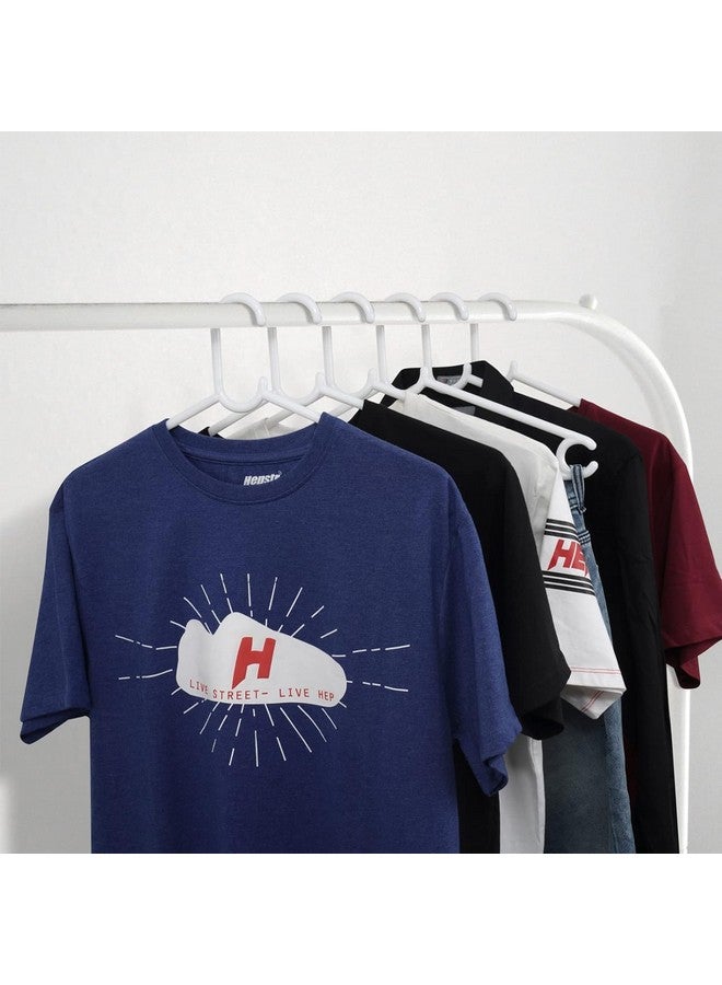 The Ubals Ubals Plastic Clothes Hanger (White, 12) - Image 5