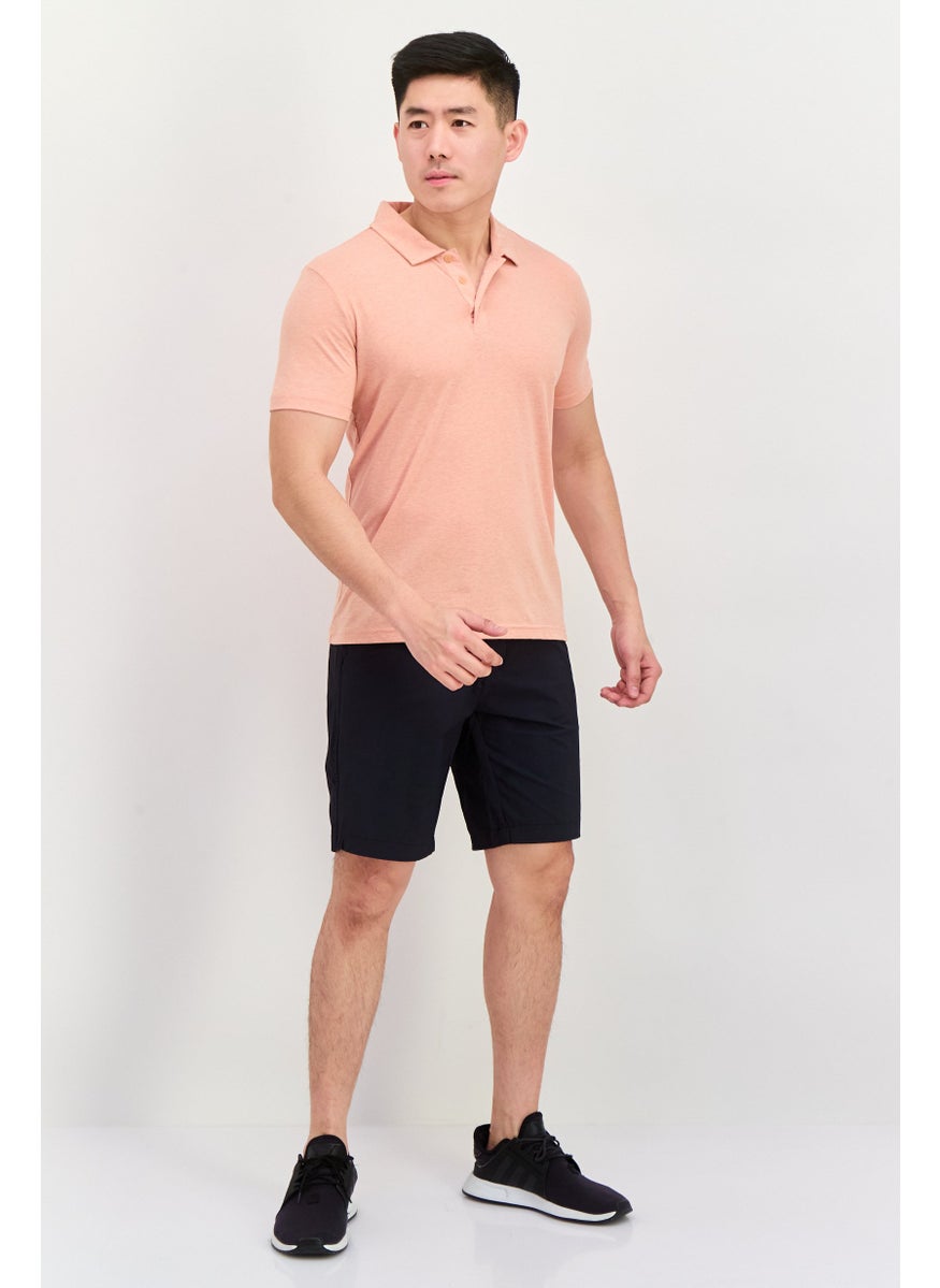 Men Regular Fit Solid Short Sleeve Polo Shirt, Peach - pzsku/ZE2407806058AFE864A20Z/45/_/1737642466/90ebf6e0-71bc-4b7e-947b-6257dceb3270