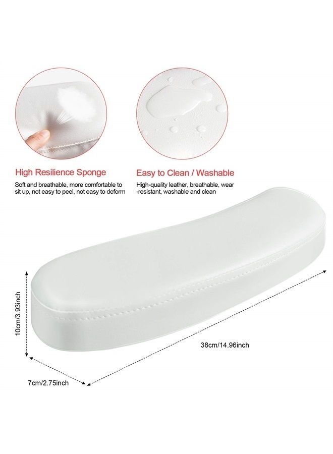 TOROKOM Nail Arm Rest Cushion Pillow, TOROKOM Nail Arm Rest Pillow Pad For Manicure Hand Arm Cushion for Nails Table Desk Station Detachable Washable for Nails Art Salon Home Use(White) - Image 3