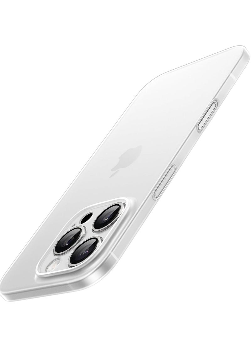 Raxoom Ultra-Slim 0.35mm Case for iPhone 16 Pro (6.3 Inch) â€“ Lightweight Matte Finish, Full Camera Lens Protection, Minimalist Hard Cover (Frosted Clear) - Image 1