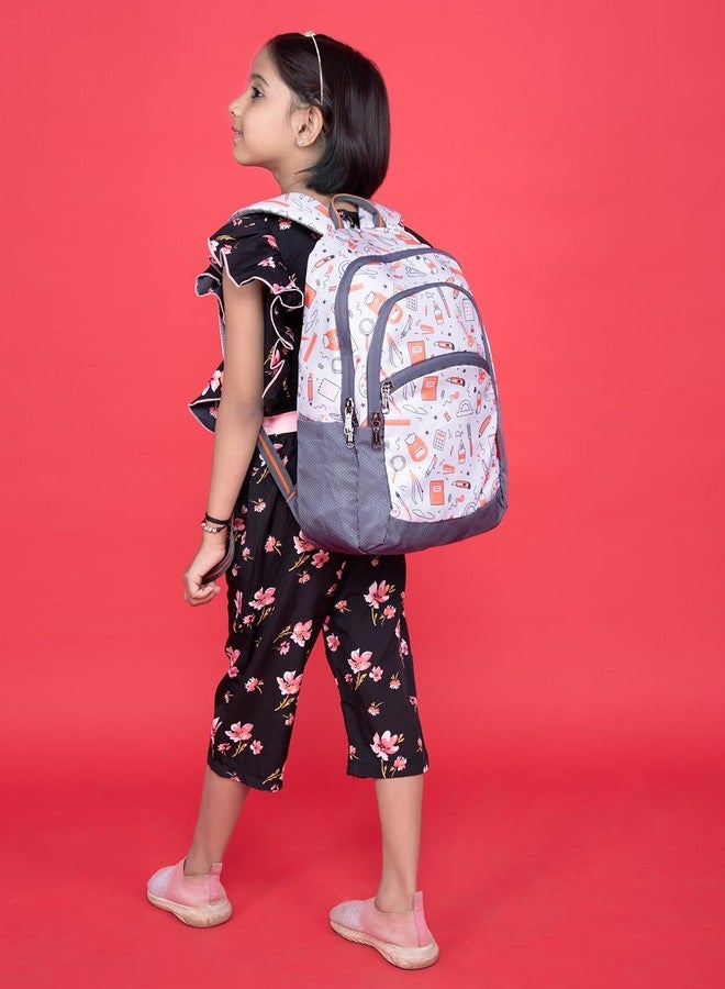 COSMUS KIDO ARTISTO Kids GREY 15L 14 inches Polyester Printed School Backpack Bag ideal for Boys and Girls of Age Group 2-5 yrs | Small Students Daypacks - Image 4