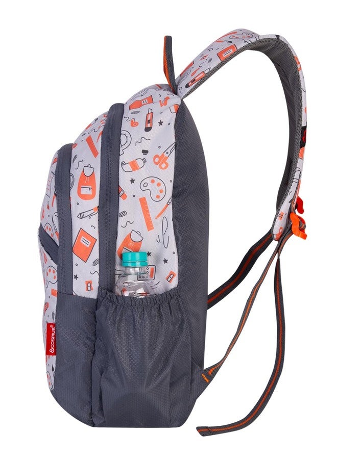 COSMUS KIDO ARTISTO Kids GREY 15L 14 inches Polyester Printed School Backpack Bag ideal for Boys and Girls of Age Group 2-5 yrs | Small Students Daypacks - Image 3
