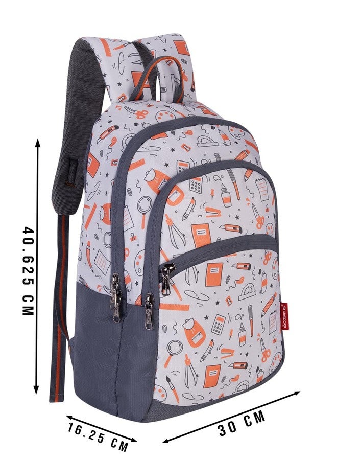 COSMUS KIDO ARTISTO Kids GREY 15L 14 inches Polyester Printed School Backpack Bag ideal for Boys and Girls of Age Group 2-5 yrs | Small Students Daypacks - Image 2