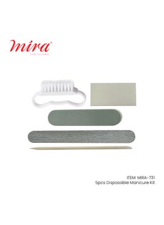 Mira Mira Disposable Manicure Pedicure 5 Pcs Tools Set  - Image 1