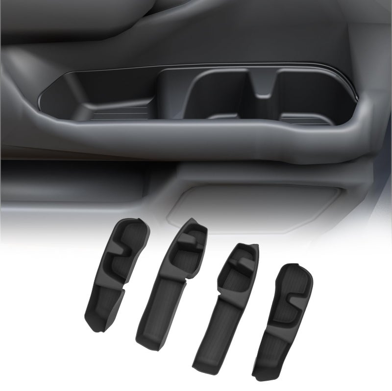 Maxzina Door Side Storage Tray Compatible with 2023-2025 2026 Honda Pilot 2026 Passport 4PCS Side Door Storage Box Organizer Front & Rear Car Side Phone Pocket Silicone for 2024 Pilot Accessories - Image 1