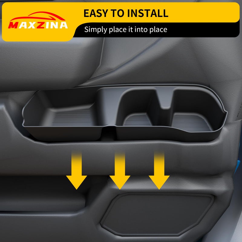 Maxzina Door Side Storage Tray Compatible with 2023-2025 2026 Honda Pilot 2026 Passport 4PCS Side Door Storage Box Organizer Front & Rear Car Side Phone Pocket Silicone for 2024 Pilot Accessories - Image 4