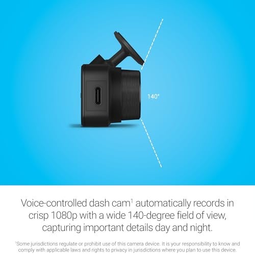 Garmin Dash Cam™ Mini 3, Ultracompact 1080p HD Dash Cam with a 140-degree Field of View, Built in Clarity™ Polarizer, Voice Controlled, Automatic Recording - Image 3
