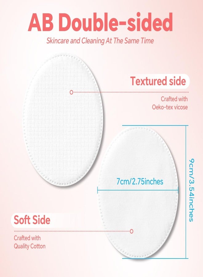ICOTLE Large Oval Cotton Pads, 80 Count, Multi-Layer, Lint-Free, Dual-Sided, Ultra-Soft Cotton Oval Pads for Makeup Removal, Cleansing, and Toner Application - Image 3