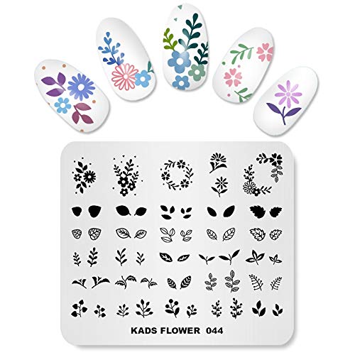 KADS Nail Art Stamp Template Flower Image Plate Stamping Plate for Nail Art DIY Tool for ManicureFL044