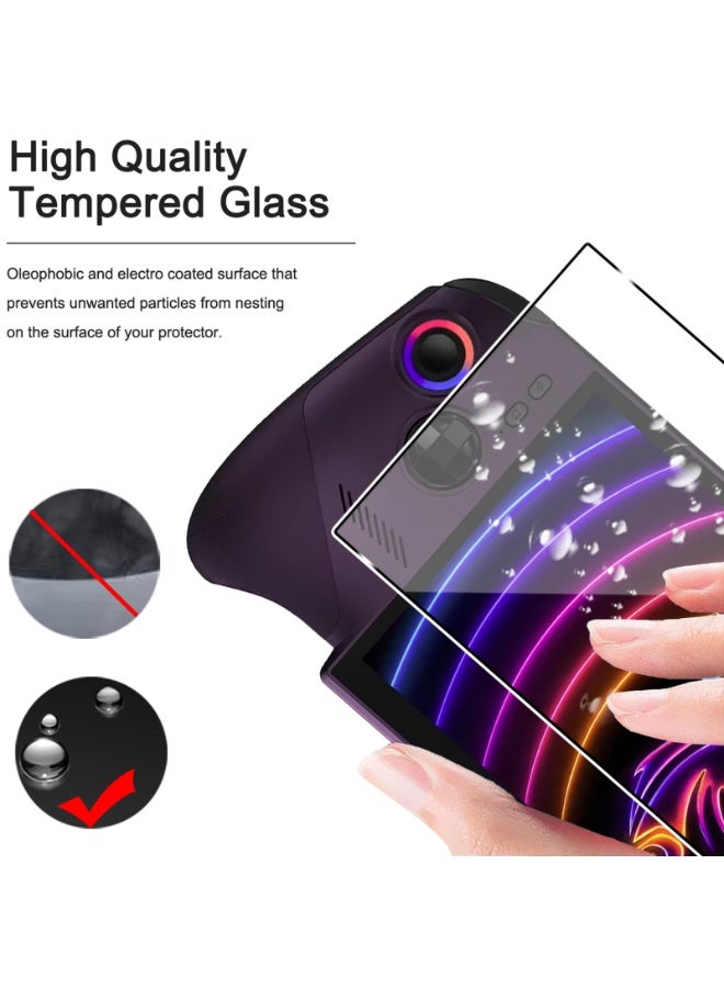 2 قطع من الزجاج المقوى لـ MSI Claw 8 EX AI + 8 بوصة ، HD واضحة صلابة 9H ، مكافحة الخدش ، مقاومة للكسر ، لا فقاعات حساسية لمس مكافحة بصمات الأصابع واقي الشاشة لـ MSI Claw 8 EX AI + - Image 5