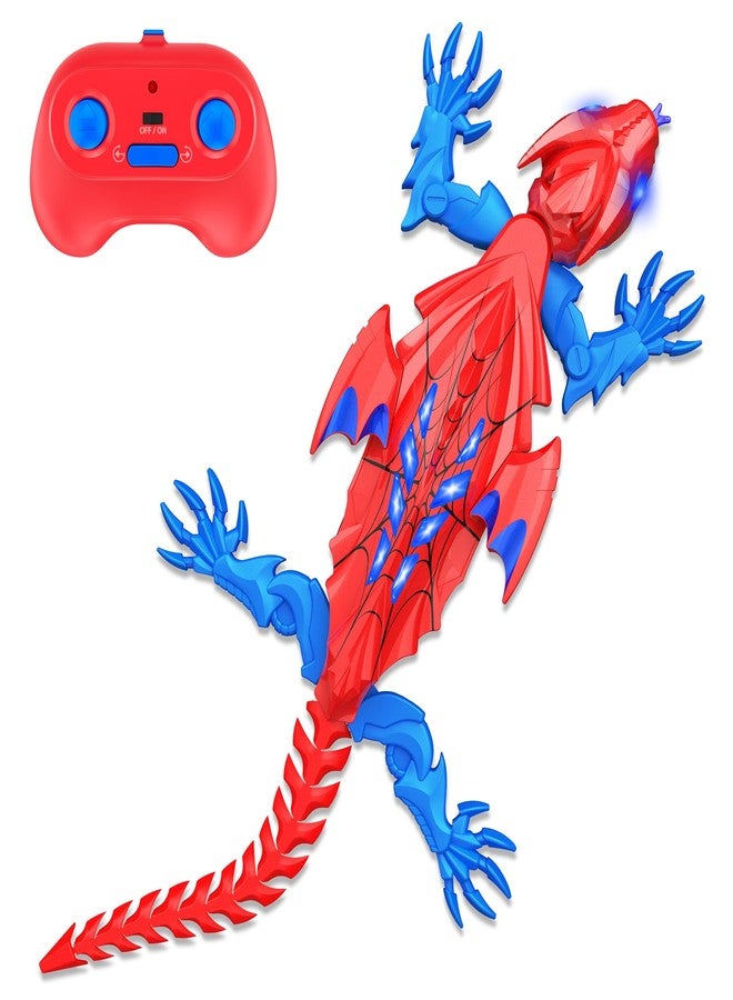 TWFRIC Wall Climbing Gecko Lizard: The Rechargeable Remote Control Car Toy - Exciting RC Crawlers for Kids Ages 6 & Up! Unlock Endless Fun! Perfect for Halloween, Christmas & Birthday Gifts! (Red) - Image 1