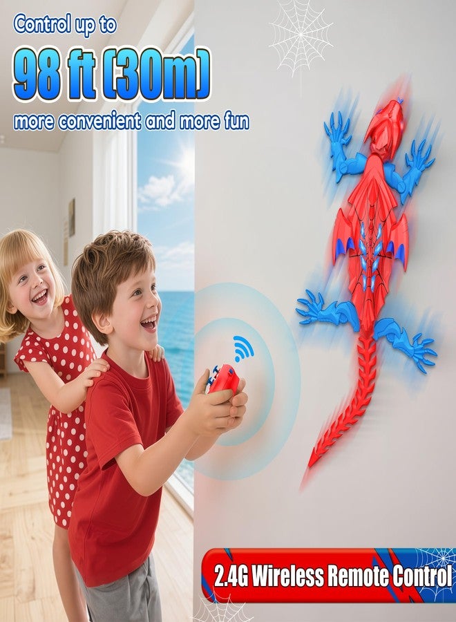 TWFRIC Wall Climbing Gecko Lizard: The Rechargeable Remote Control Car Toy - Exciting RC Crawlers for Kids Ages 6 & Up! Unlock Endless Fun! Perfect for Halloween, Christmas & Birthday Gifts! (Red) - Image 4