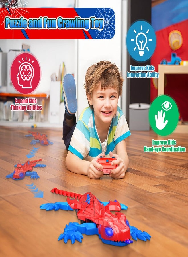 TWFRIC Wall Climbing Gecko Lizard: The Rechargeable Remote Control Car Toy - Exciting RC Crawlers for Kids Ages 6 & Up! Unlock Endless Fun! Perfect for Halloween, Christmas & Birthday Gifts! (Red) - Image 5