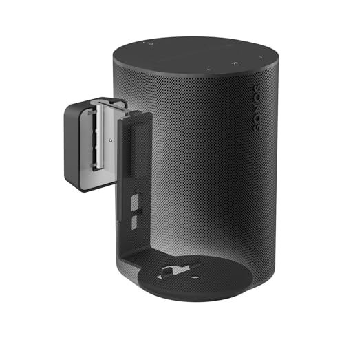 Vogel's SWM 4111 Speaker Wall Bracket for Sonos ERA 100, Max. 11 lbs (5 kg), Tiltable -30º/+30º, Swivels up to 70º (Left/Right), Black, 1 Bracket - Image 1