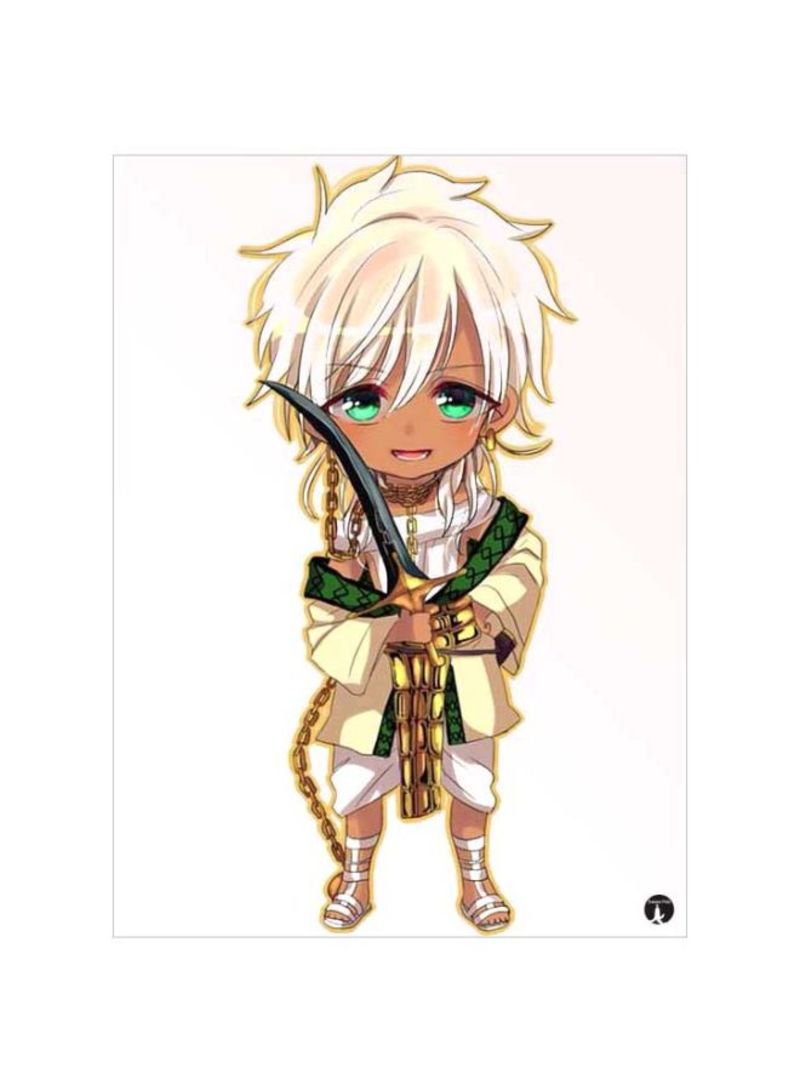 RKN Anime Magi Printed Mousepad White/Green/Gold