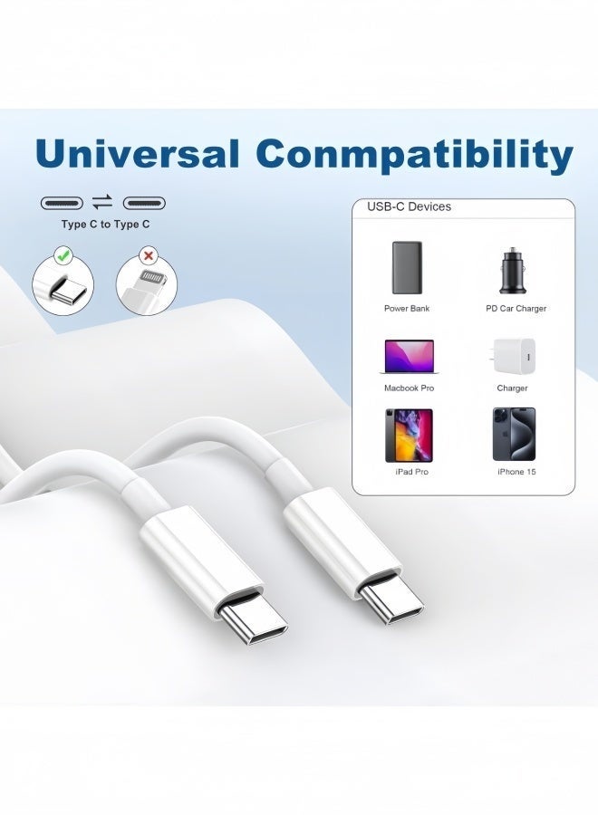 أبلينم كابل شحن فائق السرعة من النوع C إلى النوع C بطول 1 متر لأجهزة iPhone 17/16/15 و iPad و Macbook و Samsung - Image 5
