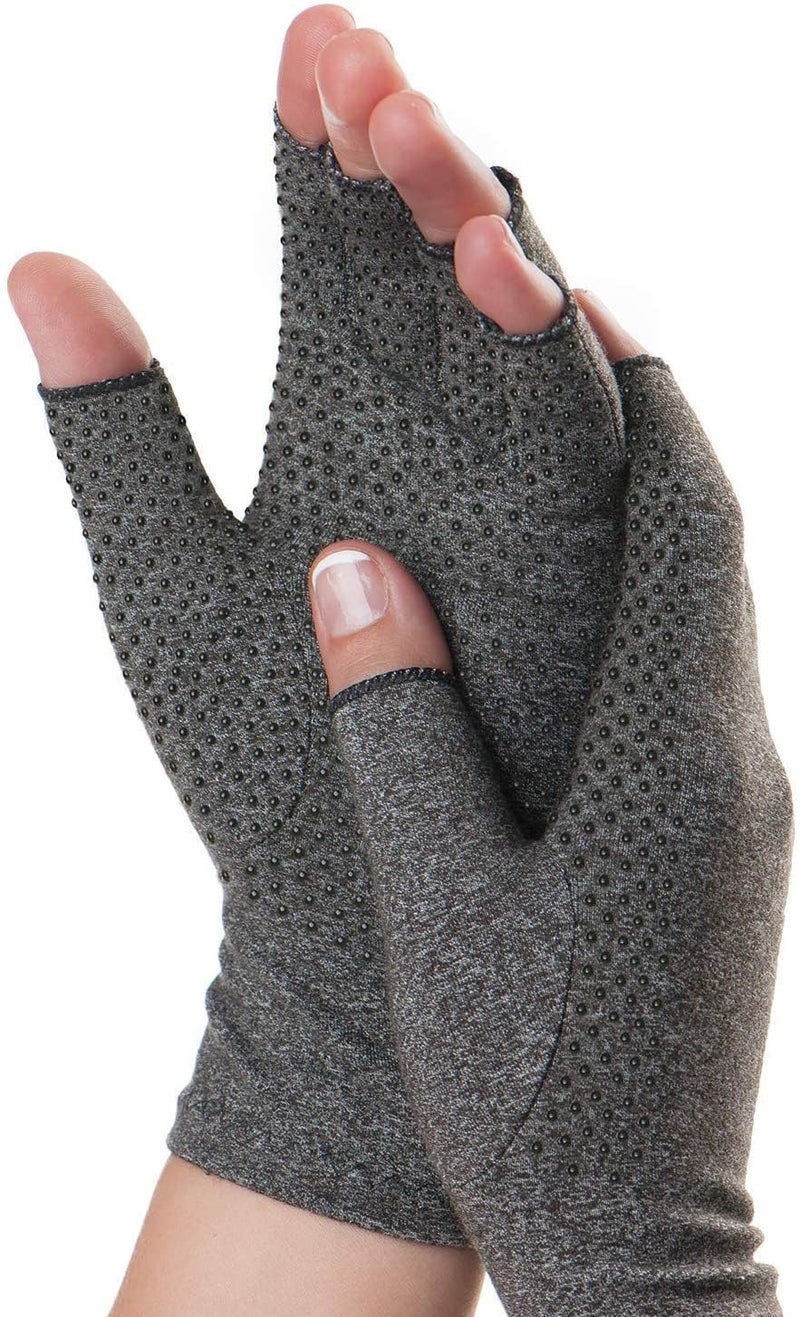 Dr. Frederick's Original Grippy Arthritis Gloves for Women & Men - Anti-Slip Compression Gloves for Arthritis Pain Relief - Large - Image 1