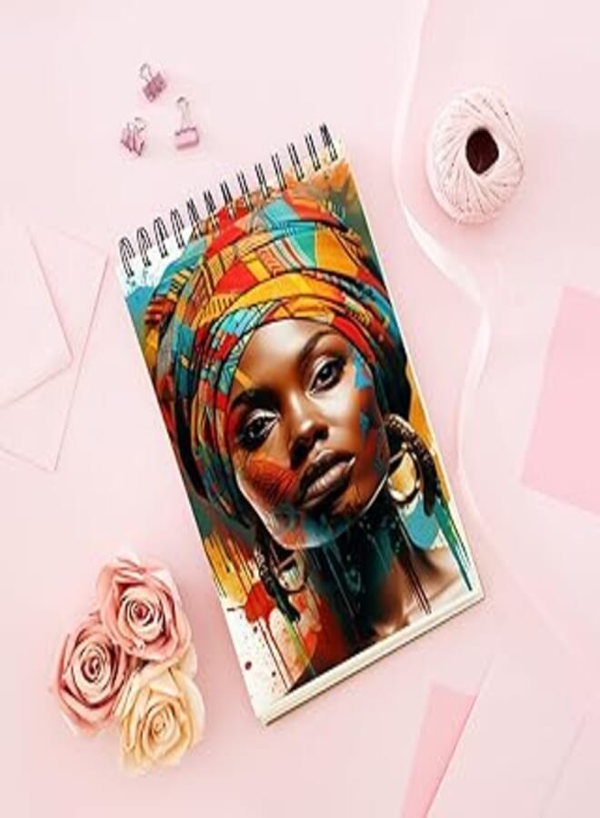 Notebook With Trendy design - Tribal Afro Turban
