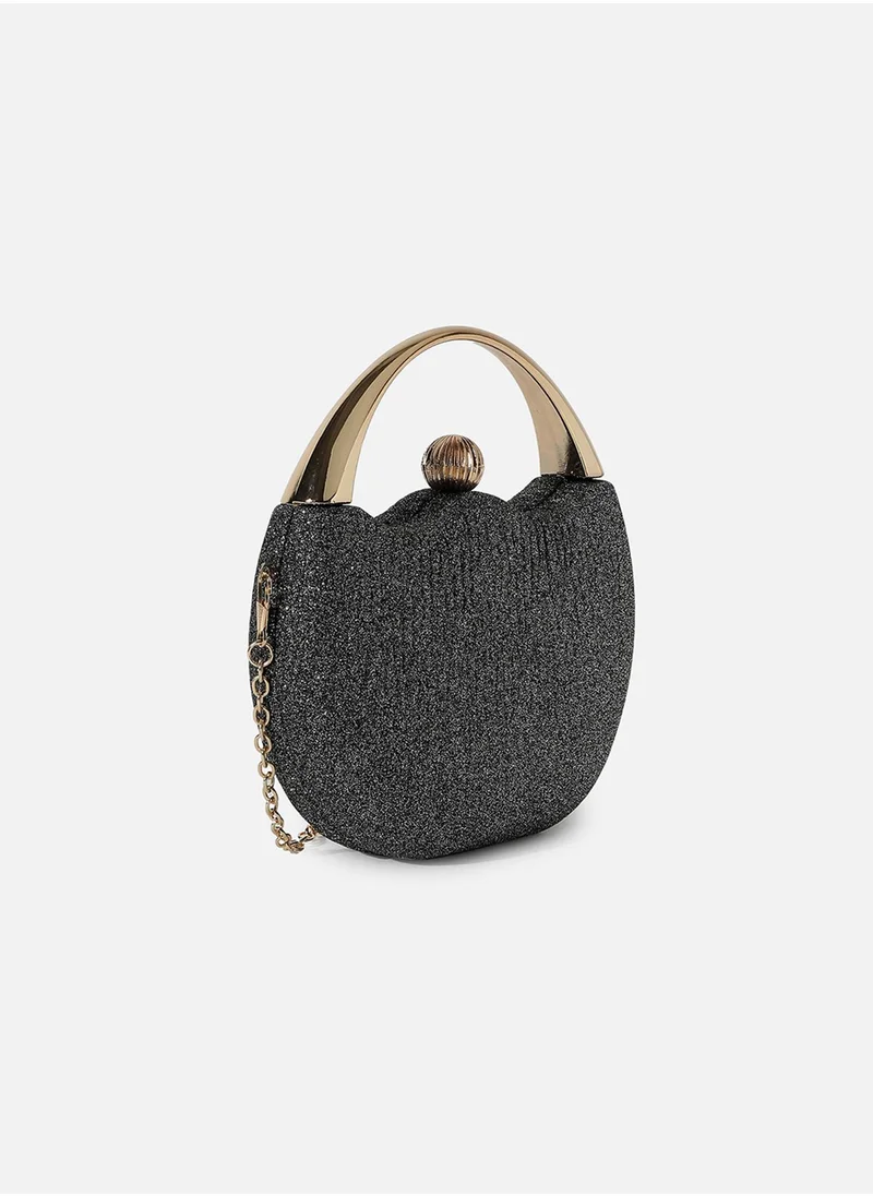 Haute Sauce Glimmering Glitz Black Clutch