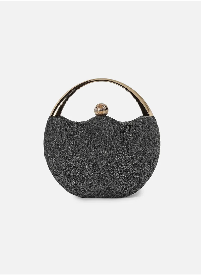 Haute Sauce Glimmering Glitz Black Clutch