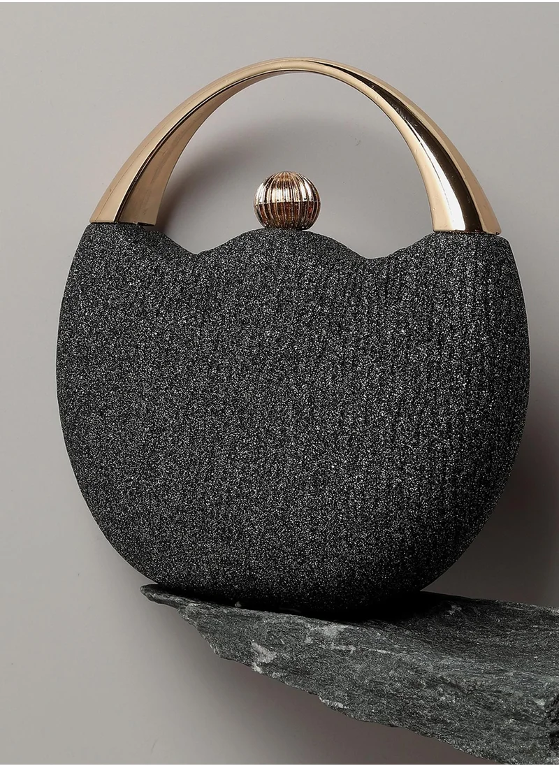 Haute Sauce Glimmering Glitz Black Clutch
